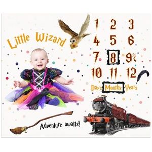 Little Wizard Baby Milestone Blanket